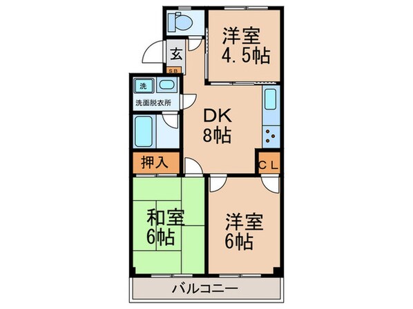 TWIN HILL 松園の物件間取画像